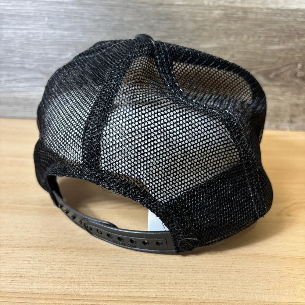 Vintage Southeastern Fly Ash Hat Cap‎ Snap Back Black Trucker